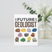 Toekomstige geoloog Rocks Pareltjes Briefkaart (Staand voorkant)