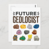 Toekomstige geoloog Rocks Pareltjes Briefkaart (Voorkant / Achterkant)