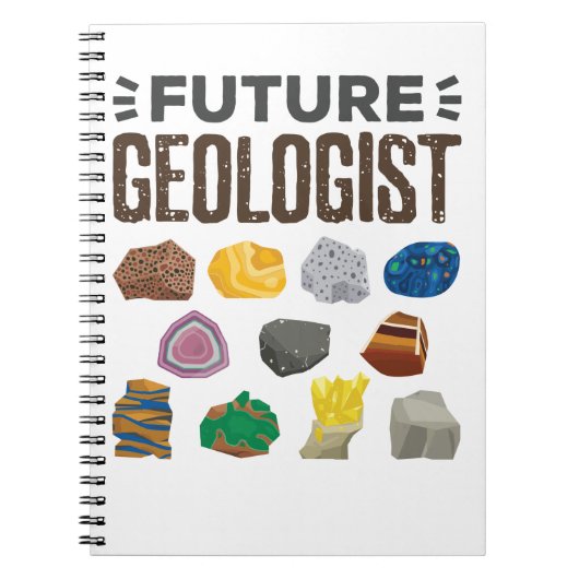 Toekomstige geoloog Rocks Pareltjes Notitieboek (Voorkant)