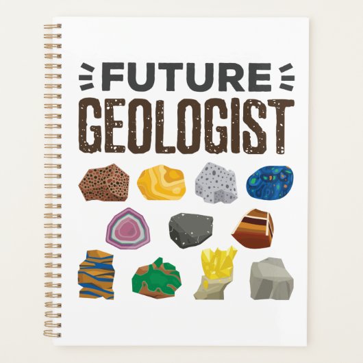 Toekomstige geoloog Rocks Pareltjes Planner (Voorkant)