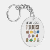 Toekomstige geoloog Rocks Pareltjes Sleutelhanger (Voorkant Links)