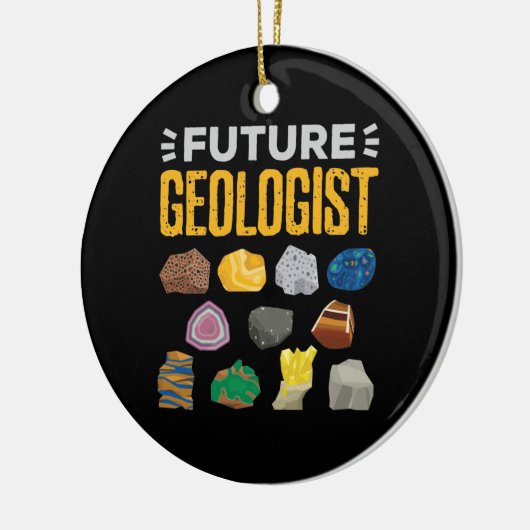 Toekomstige geoloog-student keramisch ornament (Links)