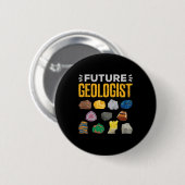 Toekomstige geoloog-student ronde button 5,7 cm (Voorkant /achterkant)