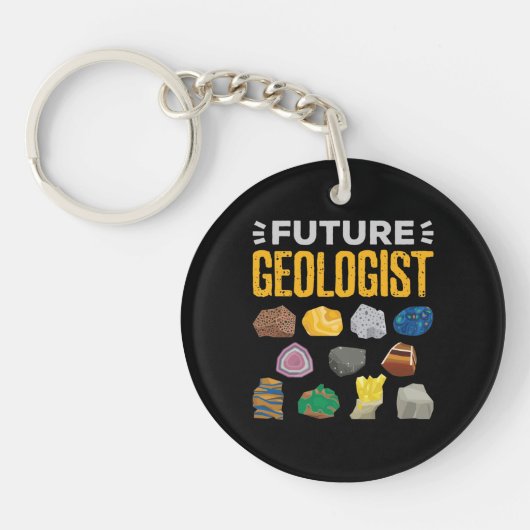 Toekomstige geoloog-student sleutelhanger (Voorkant)