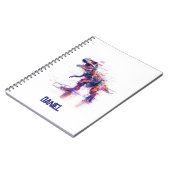 Toekomstige Glitch T-Rex Dinosaurus Met Naam Van K Notitieboek (Linkerzijde)