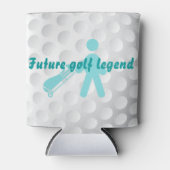 Toekomstige Golf Legend Golfing Baby Pacifier Blikjeskoeler (Voorkant)