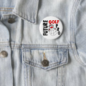 Toekomstige Golf Pro Sock Monkey Ronde Button 5,7 Cm (In situ)