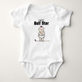 Toekomstige Golf Star Baby Meisje T-shirts voor On (Voorkant)