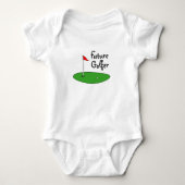 Toekomstige golfer Baby Bodysuit voor pasgeboren k (Voorkant)