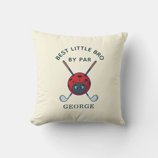 Toekomstige Golfer van baby shower met beste merk  Kussen (Voorkant)