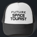 Toekomstige grappige science fiction voor het ruim trucker pet<br><div class="desc">Toekomstige toeristenhoed voor vrachtwagenchauffeurs. Koel een modern pet voor typografie voor mannen en vrouwen. Fun Birthday party cadeau voor mensen in de ruimte,  science fiction,  Sci Fi films,  NASA,  raketten enz. Koop er eentje voor je collega,  vrienden,  familie.</div>