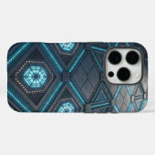 Toekomstige grid technologie knooppunt gloeiend pa Case-Mate iPhone case (Achterkant (horizontaal))