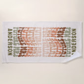 Toekomstige groene retro van mevrouw terracotta 60 strandlaken (Voorkant)