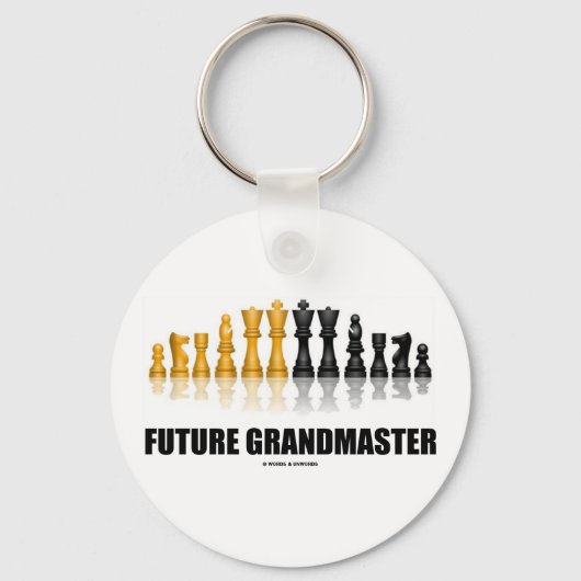 Toekomstige grootmeester (Chess Set) Sleutelhanger (Voorkant)