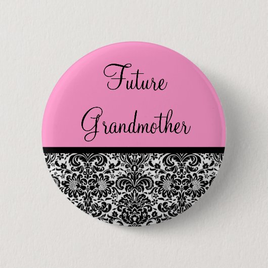 Toekomstige grootmoeder ronde button 5,7 cm (Voorkant)