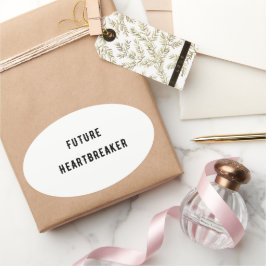 Toekomstige hartbreker ovale sticker