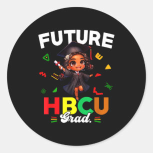Toekomstige Hbcu Afgestudeerde Black History Month Ronde Sticker