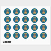 Toekomstige Hbcu Afgestudeerde Juneteenth School Ronde Sticker (Vel)