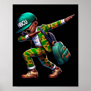 Toekomstige HBCU-Afstudeerder 100 dagen zwarte sch Poster