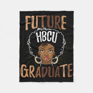 Toekomstige hbcu Afstudeerder Geschiedenis Zwarte Fleece Deken