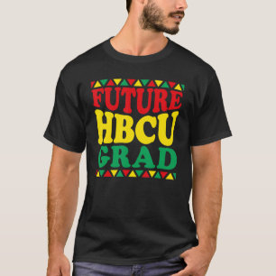 Toekomstige hbcu Afstudeerder Geschiedenis Zwarte T-shirt