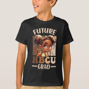 Toekomstige HBCU Afstudeerder Kinder zwarte meisje T-shirt