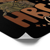 Toekomstige HBCU Afstudeerder Zwart Geschiedenis M Poster (Hoek)