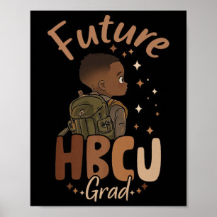 Toekomstige HBCU Afstudeerder Zwart Geschiedenis M Poster