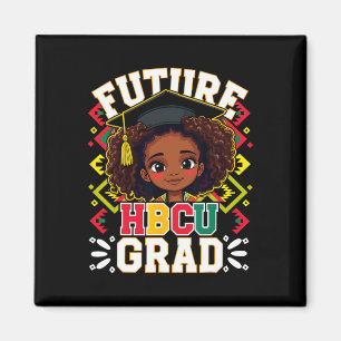 Toekomstige HBCU Afstudeerder Zwart Meisje Afro Ki Magneet