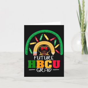 Toekomstige HBCU Afstudeerder Zwart Meisje Afstude Kaart