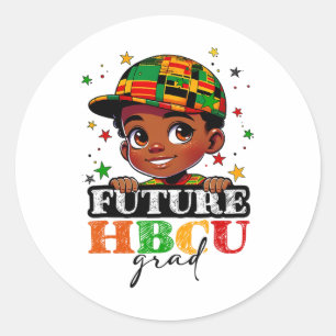 Toekomstige HBCU Afstudeerder Zwarte Geschiedenis Ronde Sticker