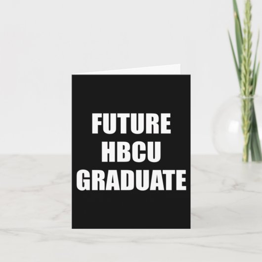 Toekomstige HBCU-Afstuderen Sticker Kaart (Voorkant)