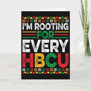 Toekomstige Hbcu Black History Month Ik Steun Ev Kaart