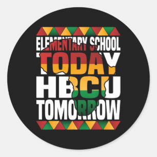 Toekomstige HBCU College basisschool vandaag HBCU Ronde Sticker