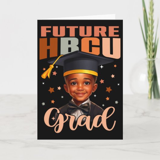 Toekomstige Hbcu-graad jongen afstuderen Hbcu toek Kaart (Voorkant)