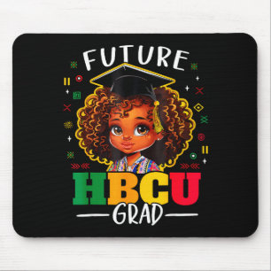 Toekomstige Hbcu-graad kinderen zwarte meisje afro Muismat