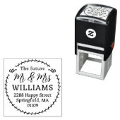 Toekomstige heer en mevrouw Adres Stempel (In situ)