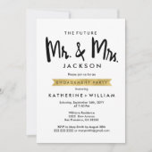 Toekomstige heer en mevrouw Engagement Party nodig Kaart (Voorkant)