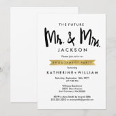 Toekomstige heer en mevrouw Engagement Party nodig Kaart (Voorkant / Achterkant)