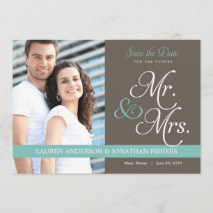 Toekomstige heer en mevrouw Save the Date
