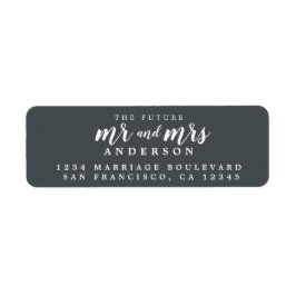 Toekomstige Heer Mevrouw Off-Zwarte Huwelijk Retou Etiket