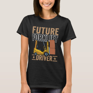 Toekomstige heftruckchauffeur heftruck operator ma t-shirt