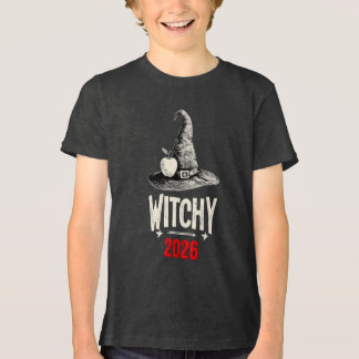 Toekomstige Heksenlerares 2026 Kinderen Halloween Tri-Blend Shirt