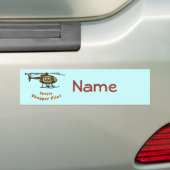 Toekomstige helikopterpiloot bumpersticker (Op auto)