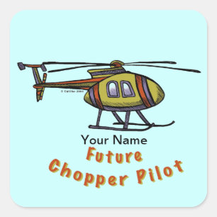 Toekomstige helikopterpiloot sticker
