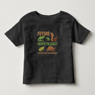 Toekomstige herpetoloog Reptile amhibians fan Kind Kinder Shirts