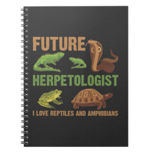 Toekomstige herpetoloog Reptile amhibians fan Kind Notitieboek