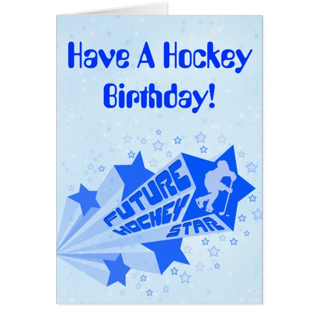 Toekomstige Hockey Star Birthday Kaart (Voorkant)