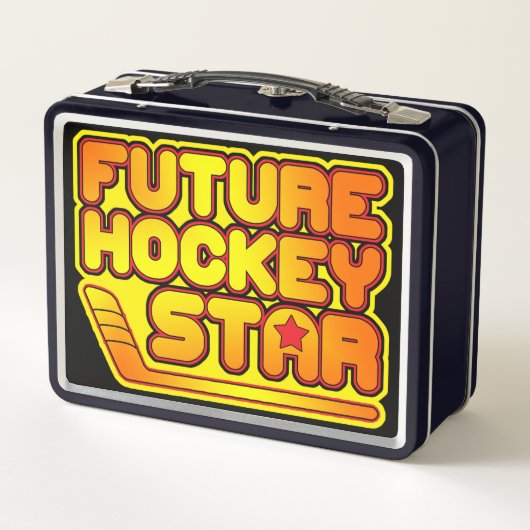 Toekomstige hockey Star Metal Lunch Box (Achterkant)