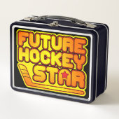 Toekomstige hockey Star Metal Lunch Box (Voorkant)